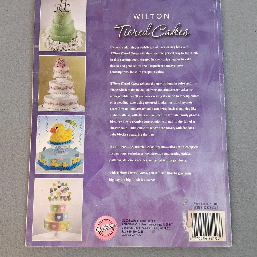 Wilton Tiered Cakes Wilton 2006 Softcover Book Wedding Cake Decorating